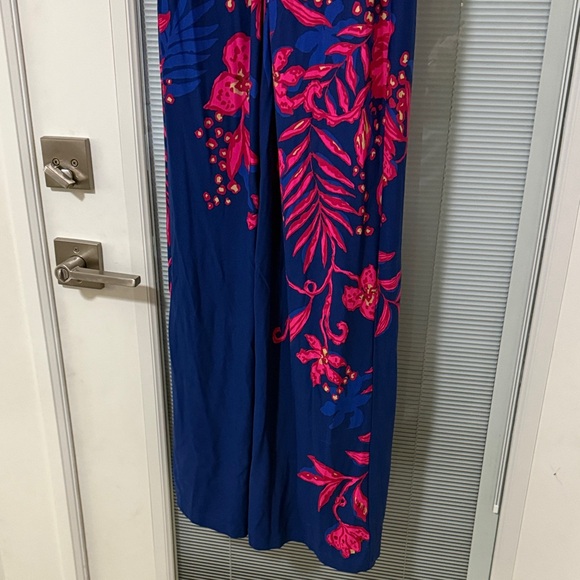 Lilly Pulitzer Adalyn Maxi Dress with Pink and Blue Design - Picture 3 of 5